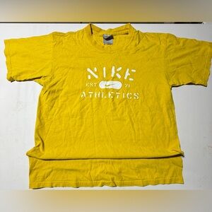Vintage Men's Nike Athletics Made In The Usa T-Shirt Medium